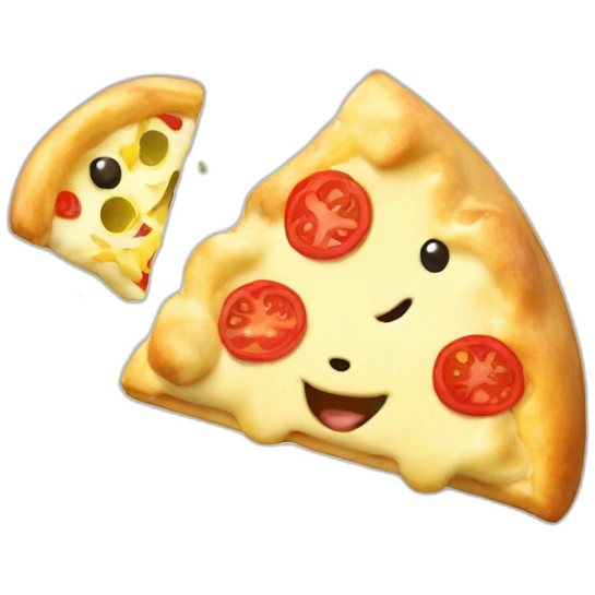 Togepi eating pasta and pizza emoji