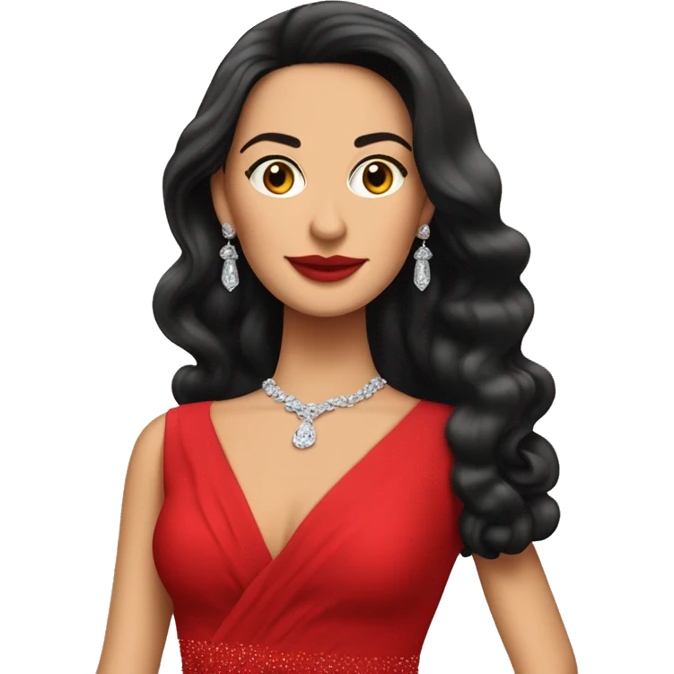 Isabel Díaz Ayuso in a luxurious red dress from a private party.  emoji