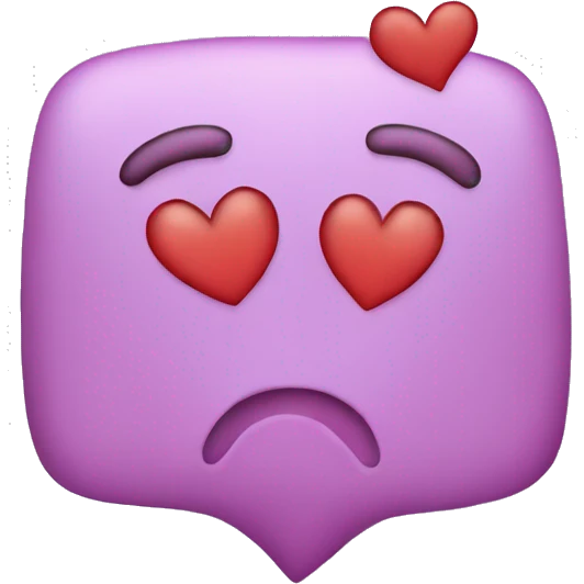 I love you text emoji
