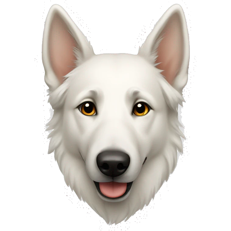 White shepherd  emoji