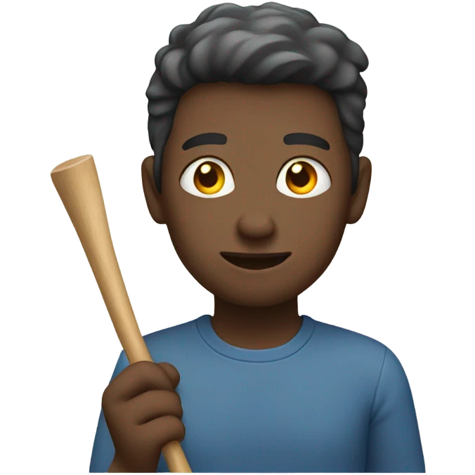 deaf person with stick emoji