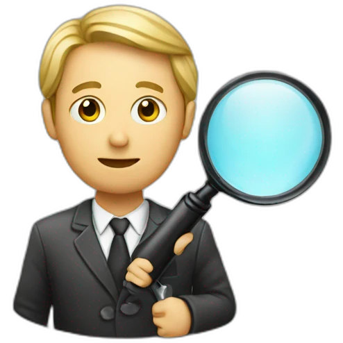 investigator with a magnifying glass emoji