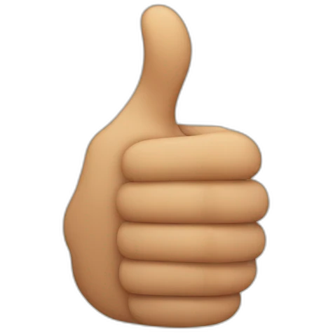 a hand emoji that is in between the thumbs up and thumbs down, in the middle hesitating emoji