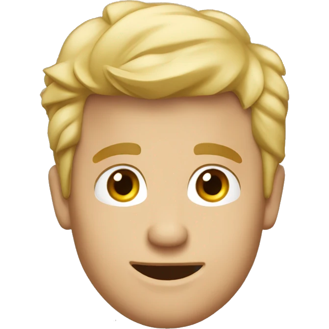 Un homme blond promène son berger australien  emoji