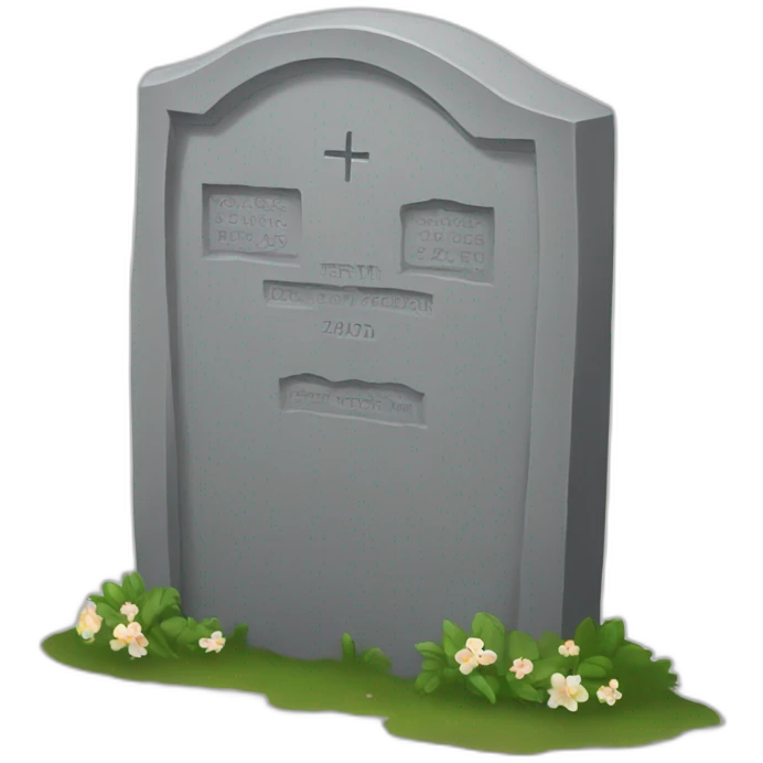 gravestone+rest in peace emoji