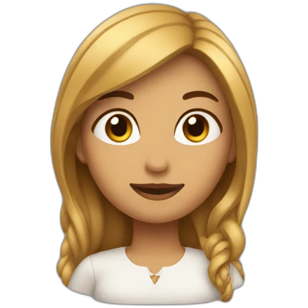 Femme sur un caca emoji