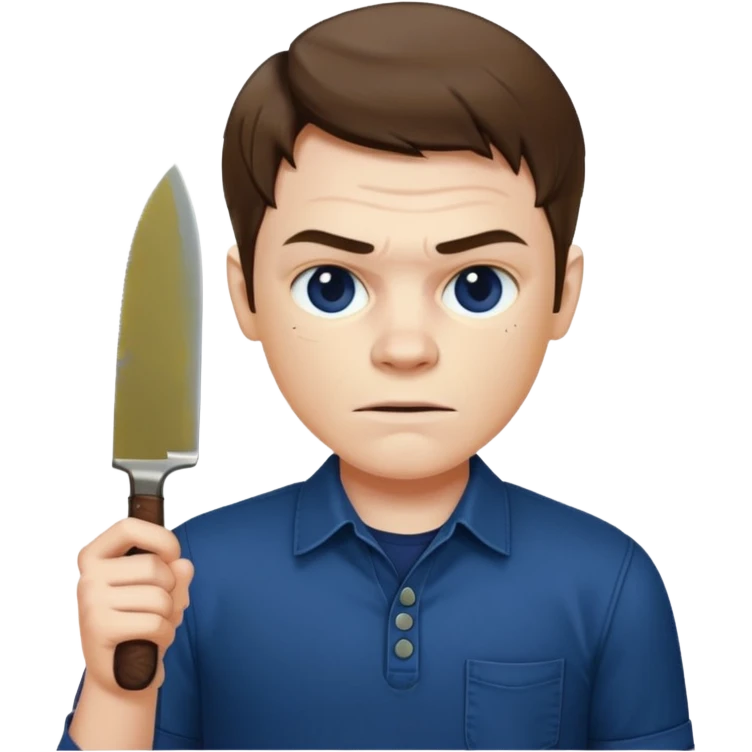 Que Dexter este con un cuchillo emoji