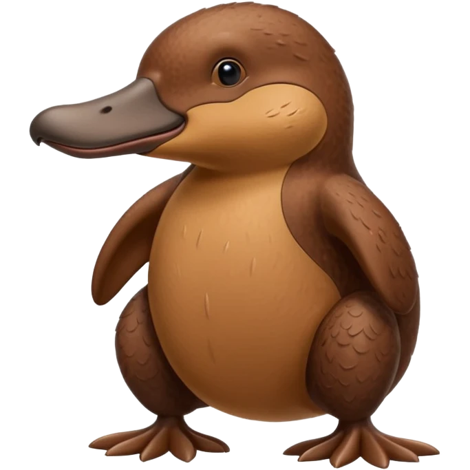 platypus, simple, expressive emoji