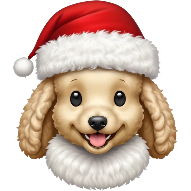 poodle santa emoji