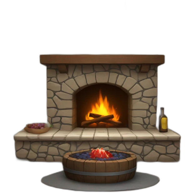 Wine hearth emoji
