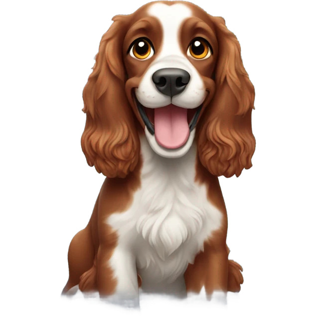 red english spaniel smiling emoji