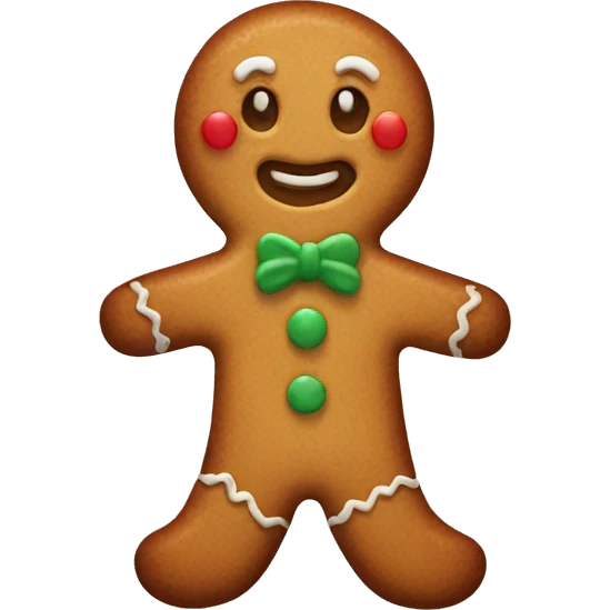 Cute gingerbread cookie  emoji