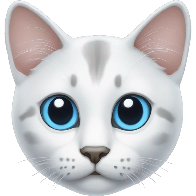 Cat withe eyes blue emoji