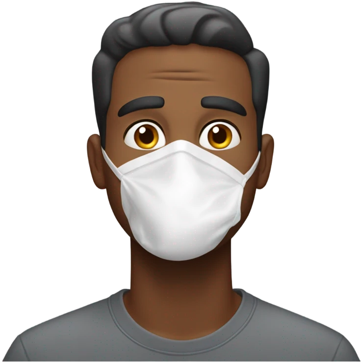 Man sniffing flour emoji