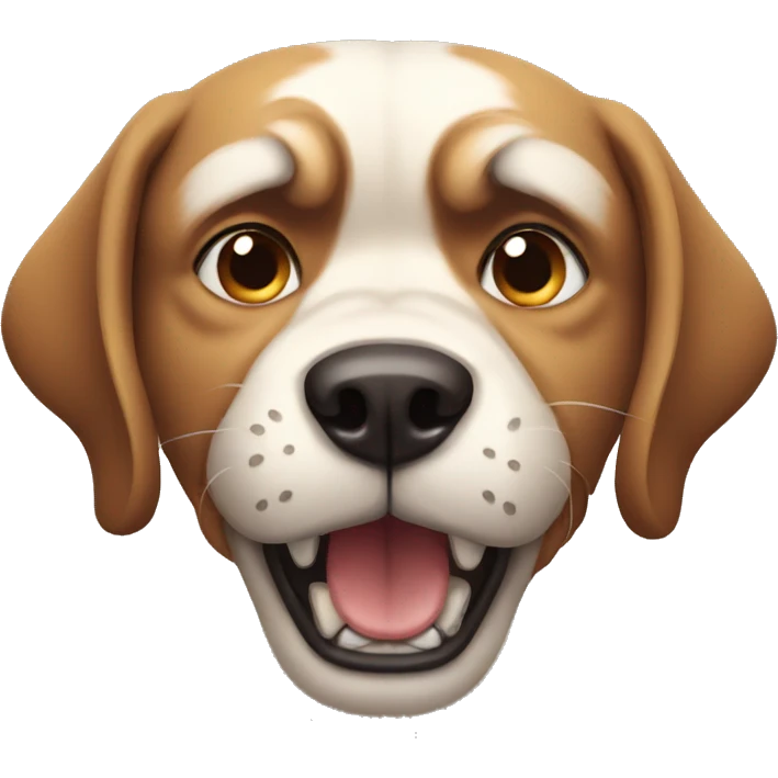 Angry dog emoji