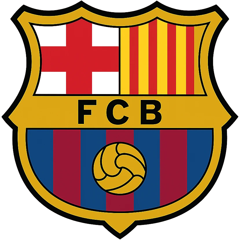 Barcelona FC shield in a classic style emoji