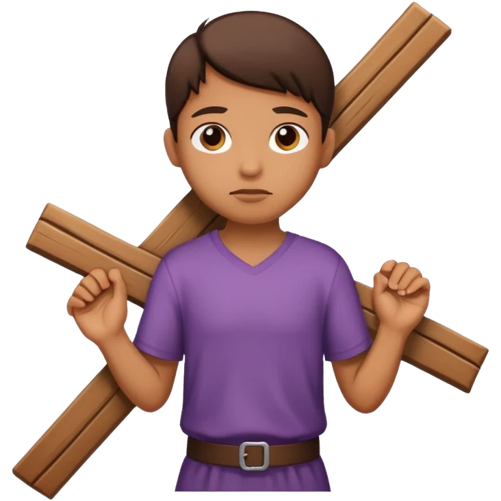 Carrying your cross emoji