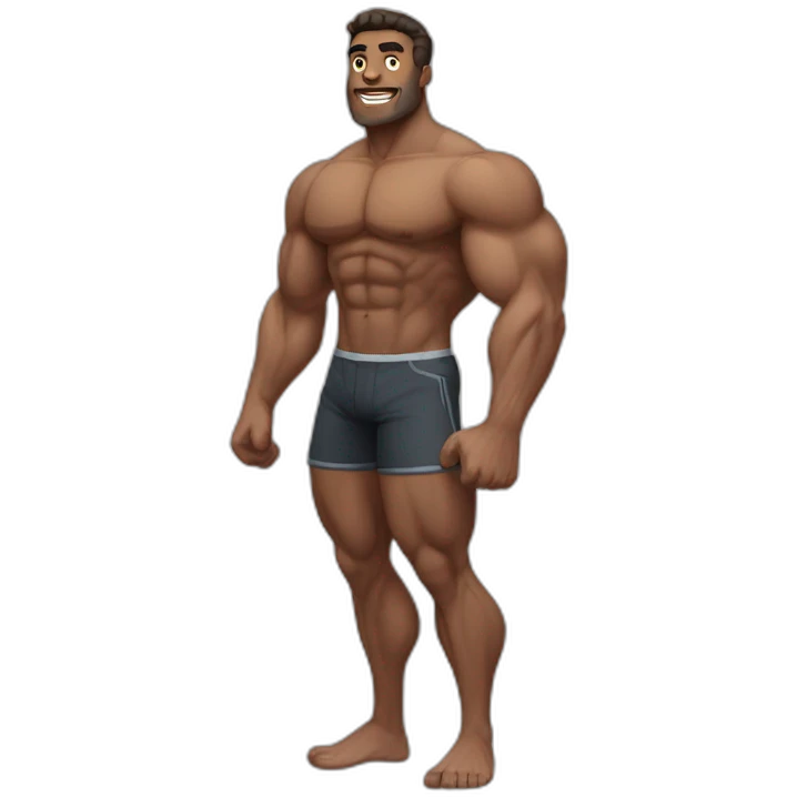 Muscle man fullbody  emoji