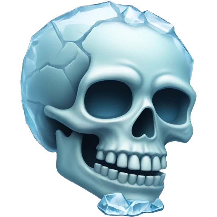 skull + ice emoji
