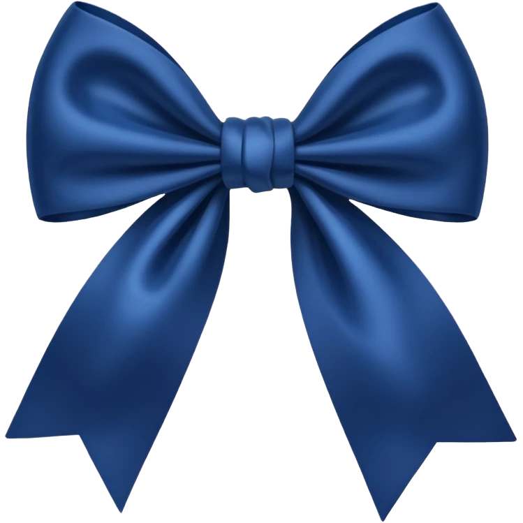 Laço azul escuro  emoji