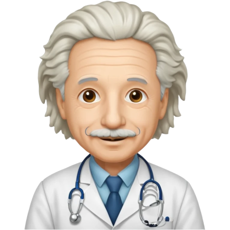 albert einstein in doctor dress  emoji