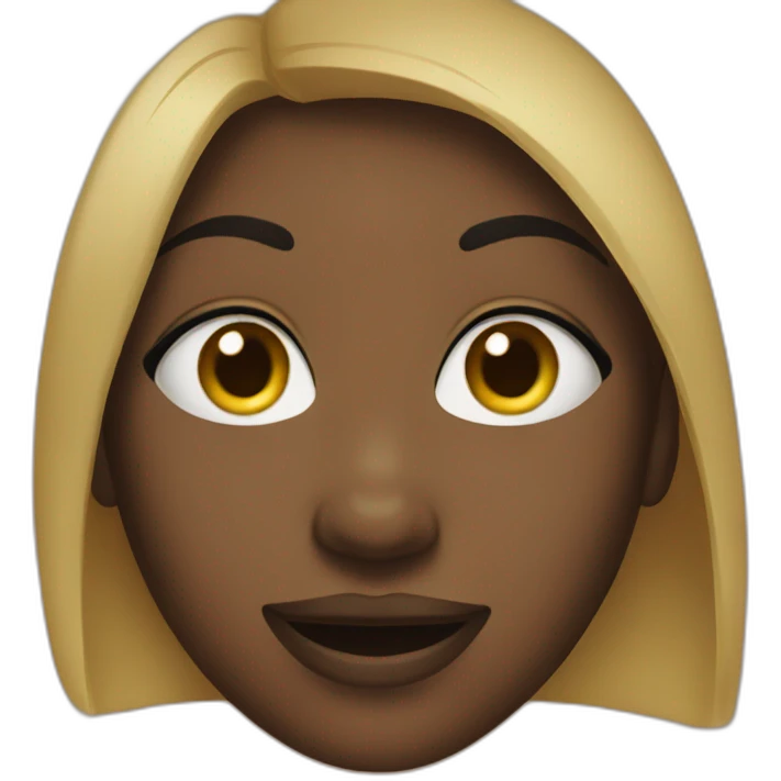 Black woman to wink at somebody emoji