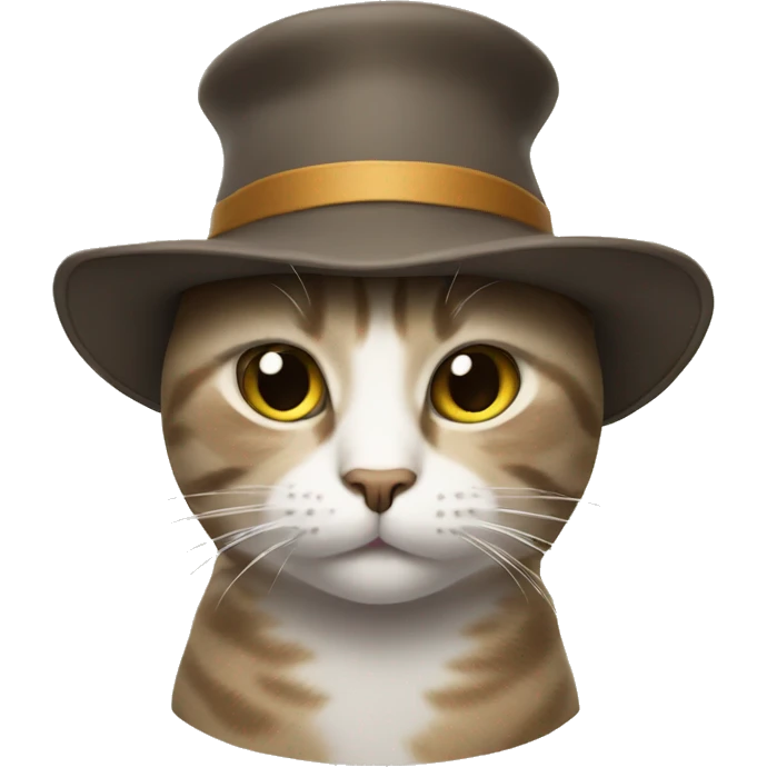 Cat  with a hat on emoji