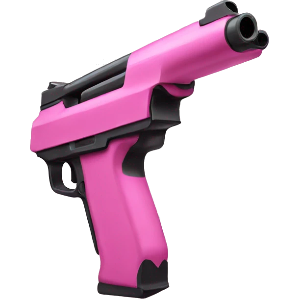 Pink gun emoji