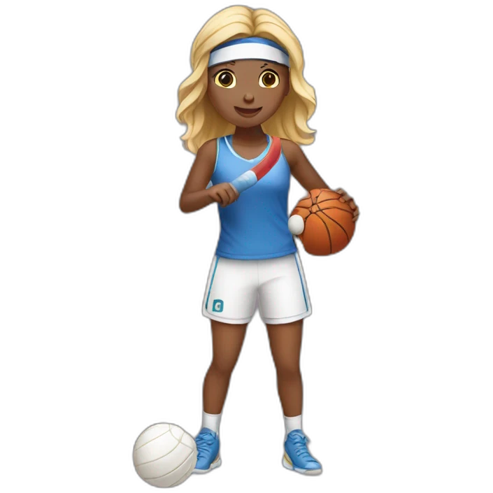 girl playing sports emoji