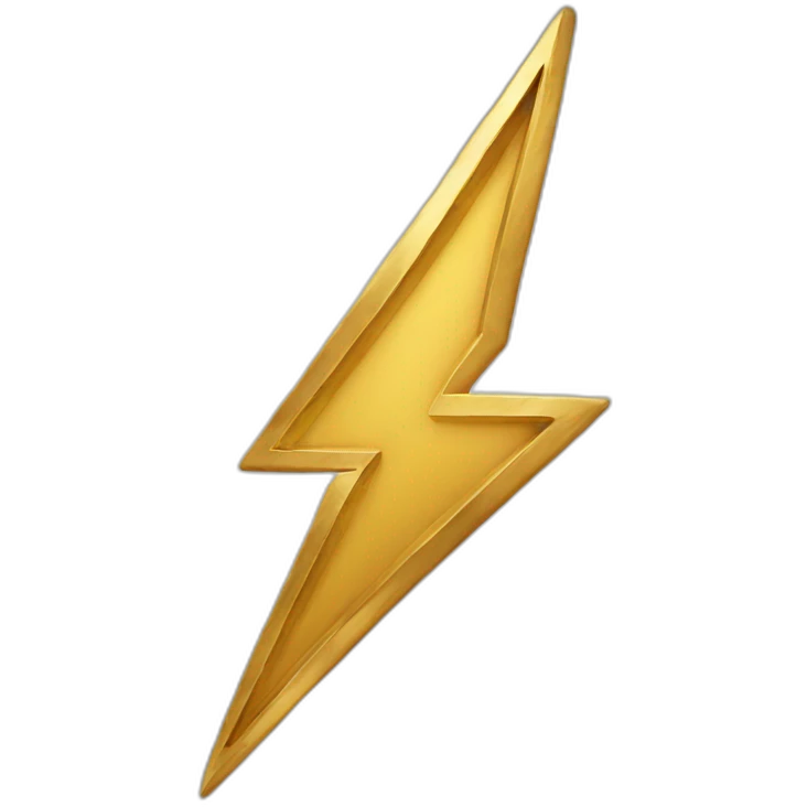 gold-lightning-bolt emoji