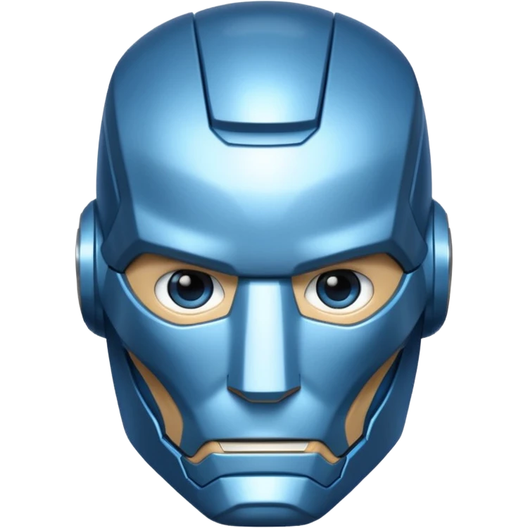 BLUE SUPERHERO IRON MAN  emoji