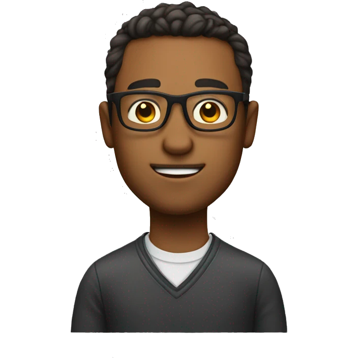 a man with glasses who look smart and have bear emoji