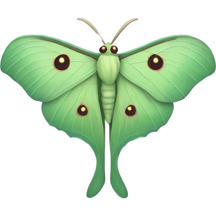 luna moth emoji