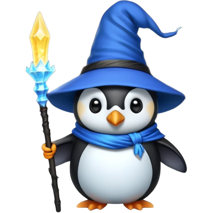 Penguin Wizard emoji