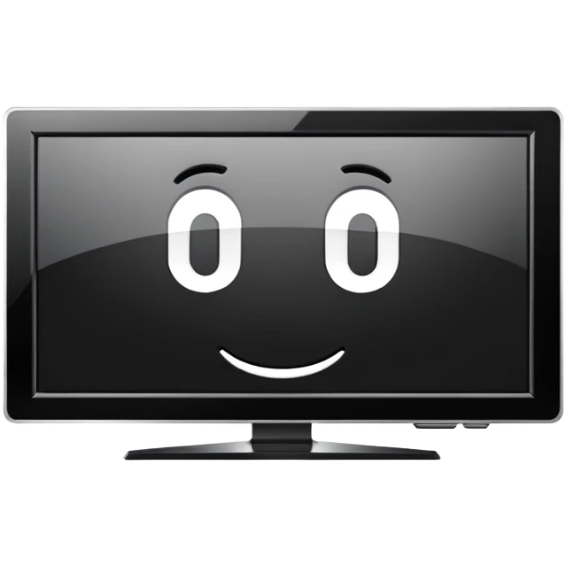Big flat screen tv emoji