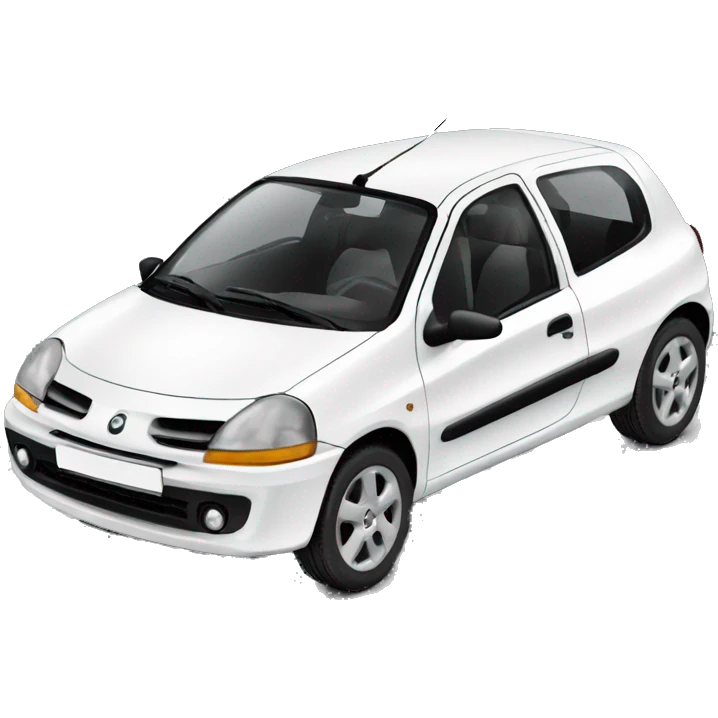 Voiture clio 2 blanche  emoji