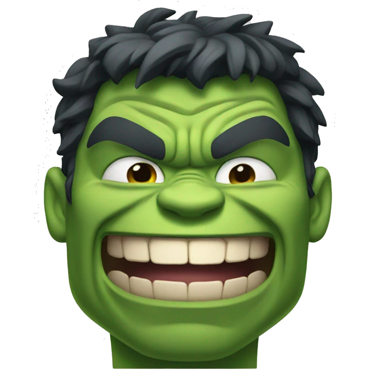 Laughing hulk emoji
