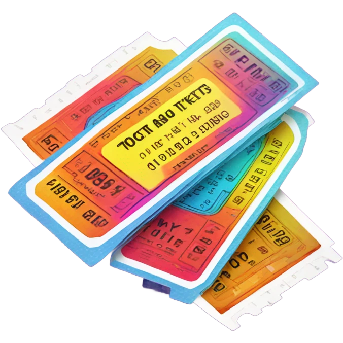 tickets 3d emoji