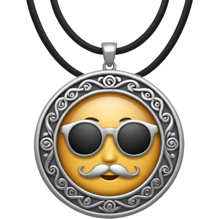 hipster necklace emoji