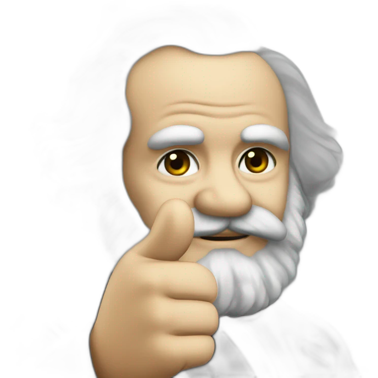 karl Marx thumb up emoji