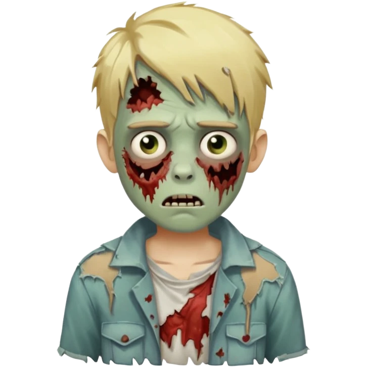 boy zombie with blonde hair emoji