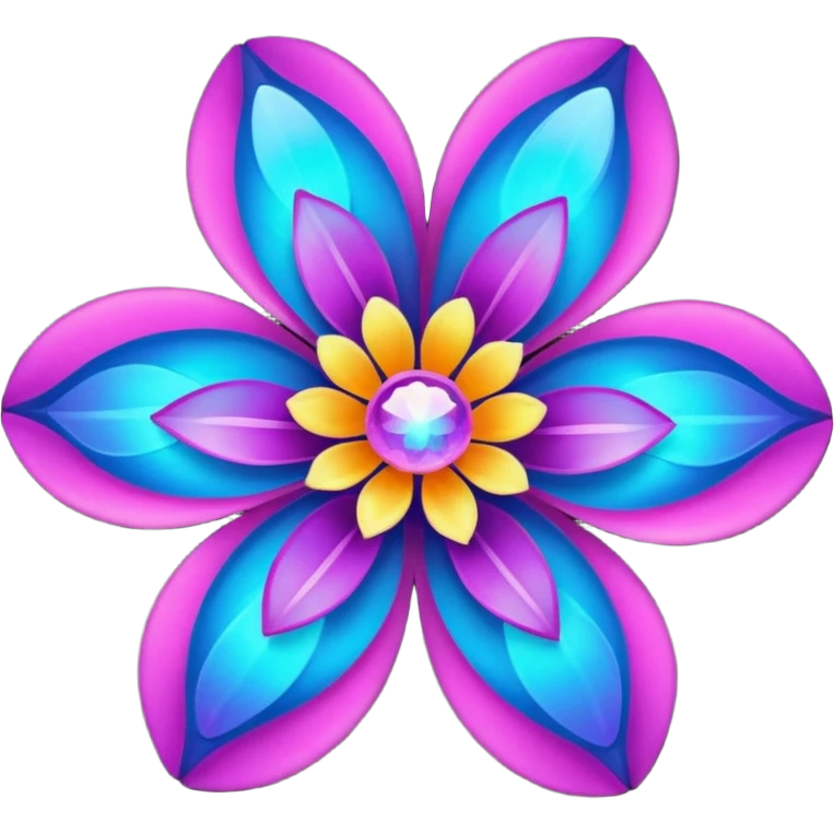Space Petalled Flower emoji