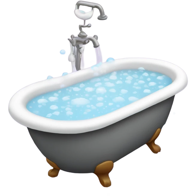 Bubble bath tub emoji