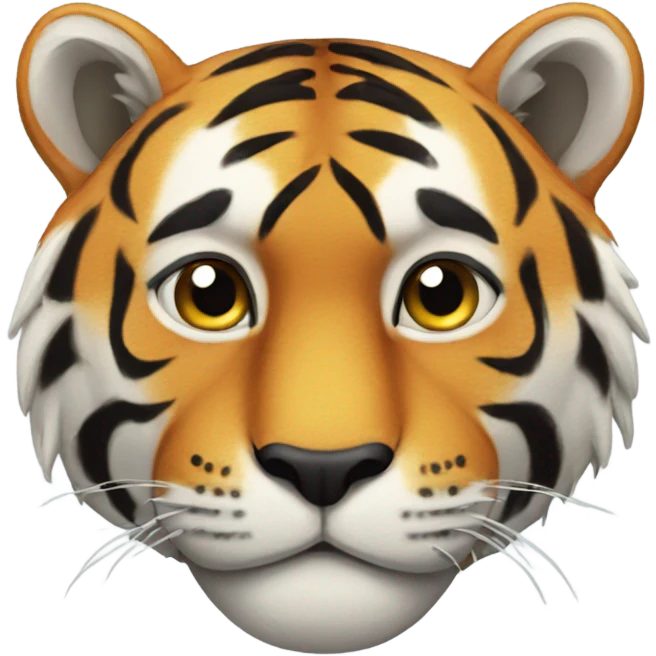 Content tiger emoji