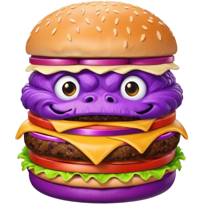 Grimace eating  emoji