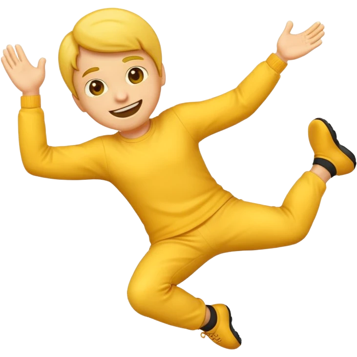 Emoji kicking his feet behind his head emoji