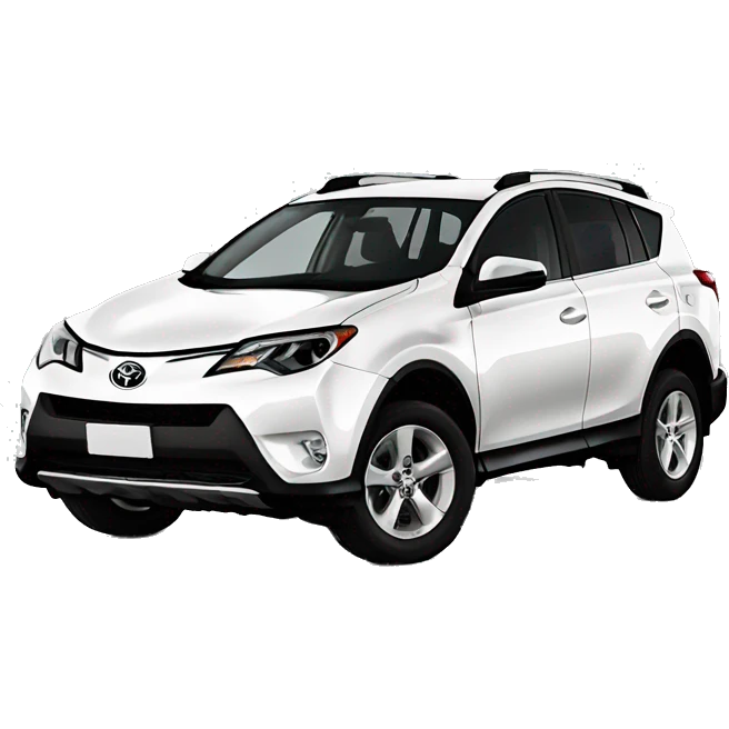 White Toyota RAV4 emoji