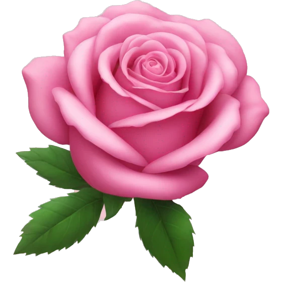 Pink rose  emoji