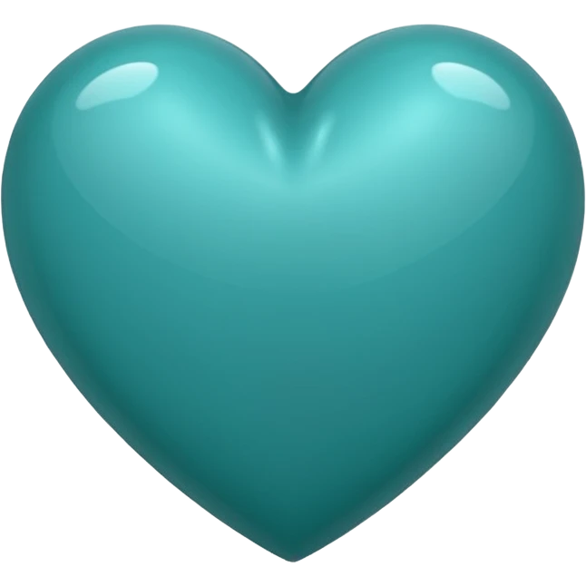 teal heart in a hug emoji