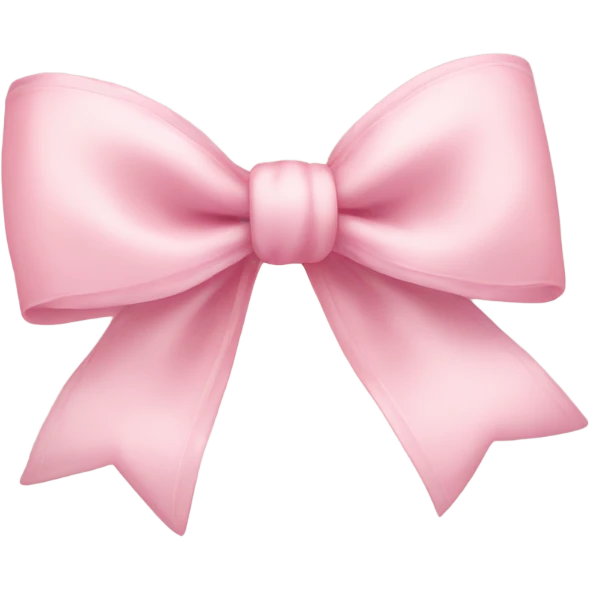 Cute light pink bow  emoji